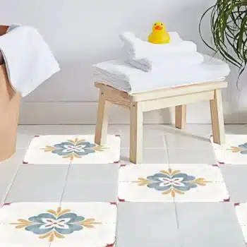 מדבקות דמוי אריחים לרצפה