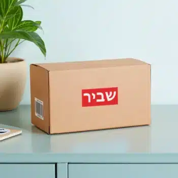 מדבקות בגלילים - מדבקת שביר